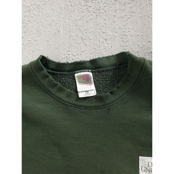 Vintage 90s Ducks Unlimited Green Crewneck Sweatshirt Heavyweight FotL XXL - Picture 6 of 14